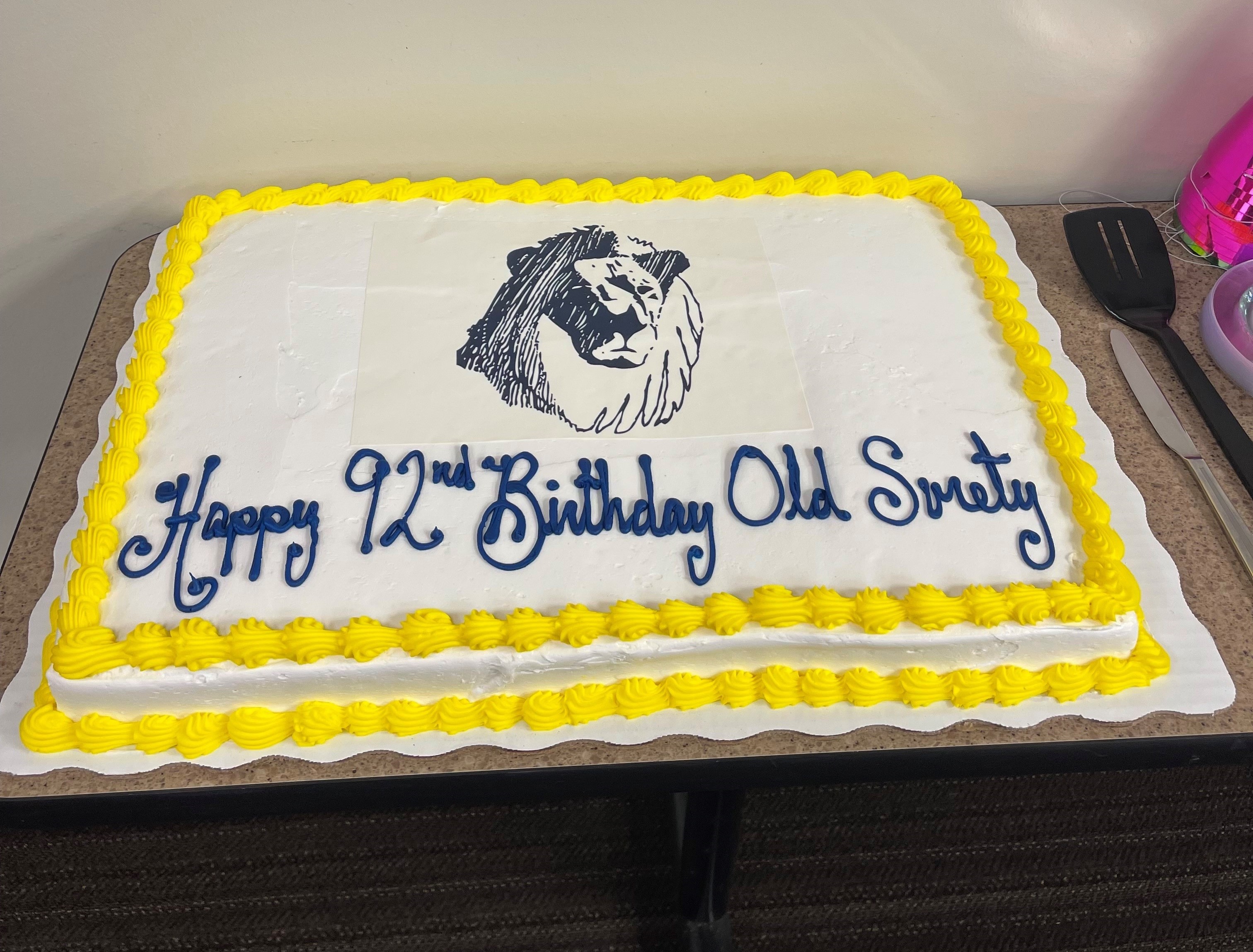 OLS 92nd Birthday Cake